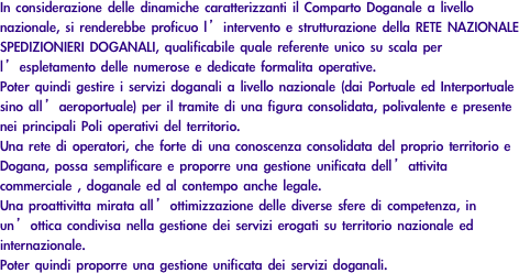 In considerazione delle...